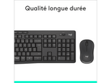 LOGITECH Clavier sans fil et Souris sans fil MK295 AZERTY Gris (920-009803)