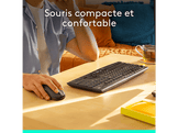 LOGITECH Clavier sans fil et Souris sans fil MK295 AZERTY Gris (920-009803)