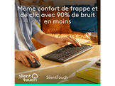 LOGITECH Clavier sans fil et Souris sans fil MK295 AZERTY Gris (920-009803)