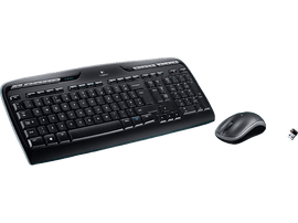 LOGITECH Clavier sans fil et Souris sans fil MK330 AZERTY Noir (920-003984)