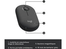 Charger l&#39;image dans la galerie, LOGITECH Clavier sans fil et Souris sans fil MK470 AZERTY Noir (920-009194)

