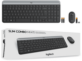 LOGITECH Clavier sans fil et Souris sans fil MK470 AZERTY Noir (920-009194)