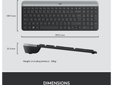LOGITECH Clavier sans fil et Souris sans fil MK470 AZERTY Noir (920-009194)