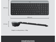 Charger l&#39;image dans la galerie, LOGITECH Clavier sans fil et Souris sans fil MK470 AZERTY Noir (920-009194)
