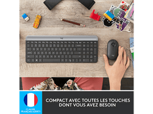 Charger l&#39;image dans la galerie, LOGITECH Clavier sans fil et Souris sans fil MK470 AZERTY Noir (920-009194)

