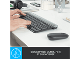 LOGITECH Clavier sans fil et Souris sans fil MK470 AZERTY Noir (920-009194)