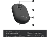 LOGITECH Clavier sans fil et Souris sans fil MK470 AZERTY Noir (920-009194)