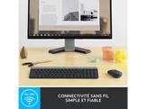 LOGITECH Clavier sans fil et Souris sans fil MK470 AZERTY Noir (920-009194)