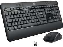 Charger l&#39;image dans la galerie, LOGITECH Clavier sans fil et Souris sans fil MK540 Advanced AZERTY Noir (920-008678)
