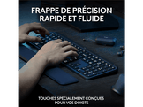 LOGITECH Clavier sans fil et Souris sans fil MX Master 3S MX Keys S Palm Repose-poignet MX Noir (920-011607)