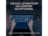 LOGITECH Clavier sans fil et Souris sans fil MX Master 3S MX Keys S Palm Repose-poignet MX Noir (920-011607)