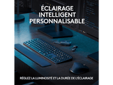 LOGITECH Clavier sans fil et Souris sans fil MX Master 3S MX Keys S Palm Repose-poignet MX Noir (920-011607)