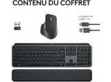 LOGITECH Clavier sans fil et Souris sans fil MX Master 3S MX Keys S Palm Repose-poignet MX Noir (920-011607)