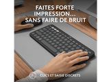 LOGITECH Clavier sans fil et Souris sans fil Pebble 2 Combo AZERTY Noir (920-012209)