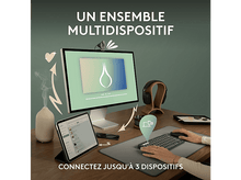 Charger l&#39;image dans la galerie, LOGITECH Clavier sans fil et Souris sans fil Pebble 2 Combo AZERTY Noir (920-012209)
