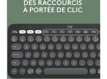 Charger l&#39;image dans la galerie, LOGITECH Clavier sans fil et Souris sans fil Pebble 2 Combo AZERTY Noir (920-012209)
