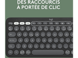 LOGITECH Clavier sans fil et Souris sans fil Pebble 2 Combo AZERTY Noir (920-012209)