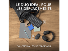 Charger l&#39;image dans la galerie, LOGITECH Clavier sans fil et Souris sans fil Pebble 2 Combo AZERTY Noir (920-012209)
