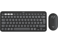 LOGITECH Clavier sans fil + Souris sans fil Pebble 2 Combo AZERTY Noir (920-012209)