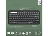 LOGITECH Clavier sans fil et Souris sans fil Pebble 2 Combo AZERTY Noir (920-012209)