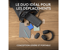 Charger l&#39;image dans la galerie, LOGITECH Clavier sans fil + Souris sans fil Pebble 2 Combo AZERTY Noir (920-012209)
