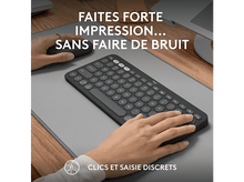 Charger l&#39;image dans la galerie, LOGITECH Clavier sans fil + Souris sans fil Pebble 2 Combo AZERTY Noir (920-012209)
