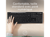 LOGITECH Clavier sans fil K270 AZERTY Noir (920-003754)
