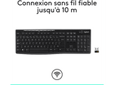 LOGITECH Clavier sans fil K270 AZERTY Noir (920-003754)