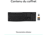 LOGITECH Clavier sans fil K270 AZERTY Noir (920-003754)