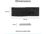 LOGITECH Clavier sans fil K270 AZERTY Noir (920-003754)