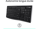 LOGITECH Clavier sans fil K270 AZERTY Noir (920-003754)