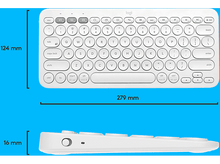 Charger l&#39;image dans la galerie, LOGITECH Clavier sans fil K380 AZERTY Blanc (920-009586)
