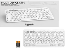 Charger l&#39;image dans la galerie, LOGITECH Clavier sans fil K380 AZERTY Blanc (920-009586)
