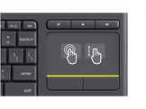 LOGITECH Clavier sans fil K400 Plus QWERTZU Noir (920-007133)