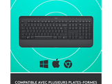 LOGITECH Clavier sans fil K650 Signature AZERTY Graphite (920-010920)