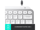 LOGITECH Clavier sans fil MX Keys Mini Illuminated AZERTY Gris (920-010483)