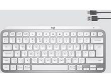 Charger l&#39;image dans la galerie, LOGITECH Clavier sans fil MX Keys Mini Illuminated AZERTY FR Pale Grey (920-010483)
