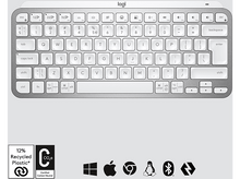 Charger l&#39;image dans la galerie, LOGITECH Clavier sans fil MX Keys Mini Illuminated AZERTY FR Pale Grey (920-010483)
