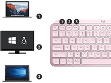 Charger l&#39;image dans la galerie, LOGITECH Clavier sans fil MX Keys Mini Illuminated AZERTY FR Pink (920-010484)
