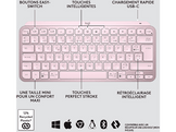 LOGITECH Clavier sans fil MX Keys Mini Illuminated AZERTY Rose (920-010484)