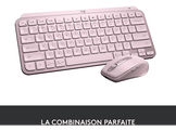 LOGITECH Clavier sans fil MX Keys Mini Illuminated AZERTY Rose (920-010484)