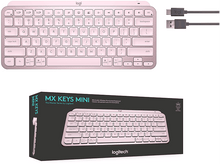 Charger l&#39;image dans la galerie, LOGITECH Clavier sans fil MX Keys Mini Illuminated AZERTY FR Pink (920-010484)
