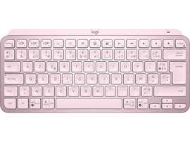 LOGITECH Clavier sans fil MX Keys Mini Illuminated QWERTZU Pink (920-010487)