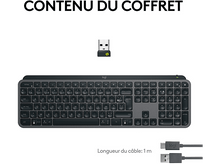 Charger l'image dans la galerie, LOGITECH Clavier sans fil MX Keys S AZERTY Graphite (920-011574)
