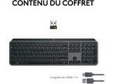 LOGITECH Clavier sans fil MX Keys S AZERTY Graphite (920-011574)