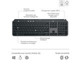 LOGITECH Clavier sans fil MX Keys S AZERTY Graphite (920-011574)