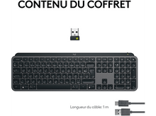 Charger l&#39;image dans la galerie, LOGITECH Clavier sans fil MX Keys S AZERTY BE Graphite (920-011574)
