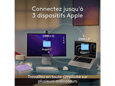 LOGITECH Clavier sans fil MX Keys S pour Mac AZERTY Blanc (920-011626)