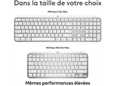 LOGITECH Clavier sans fil MX Keys S pour Mac AZERTY Blanc (920-011626)