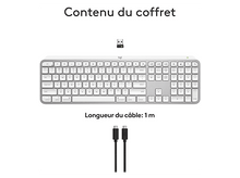 Charger l&#39;image dans la galerie, LOGITECH Clavier sans fil MX Keys S pour Mac AZERTY Blanc (920-011626)
